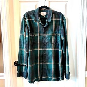 ⭐️ TIMBERLAND XXL Mens button down flannel long sleeve shirt